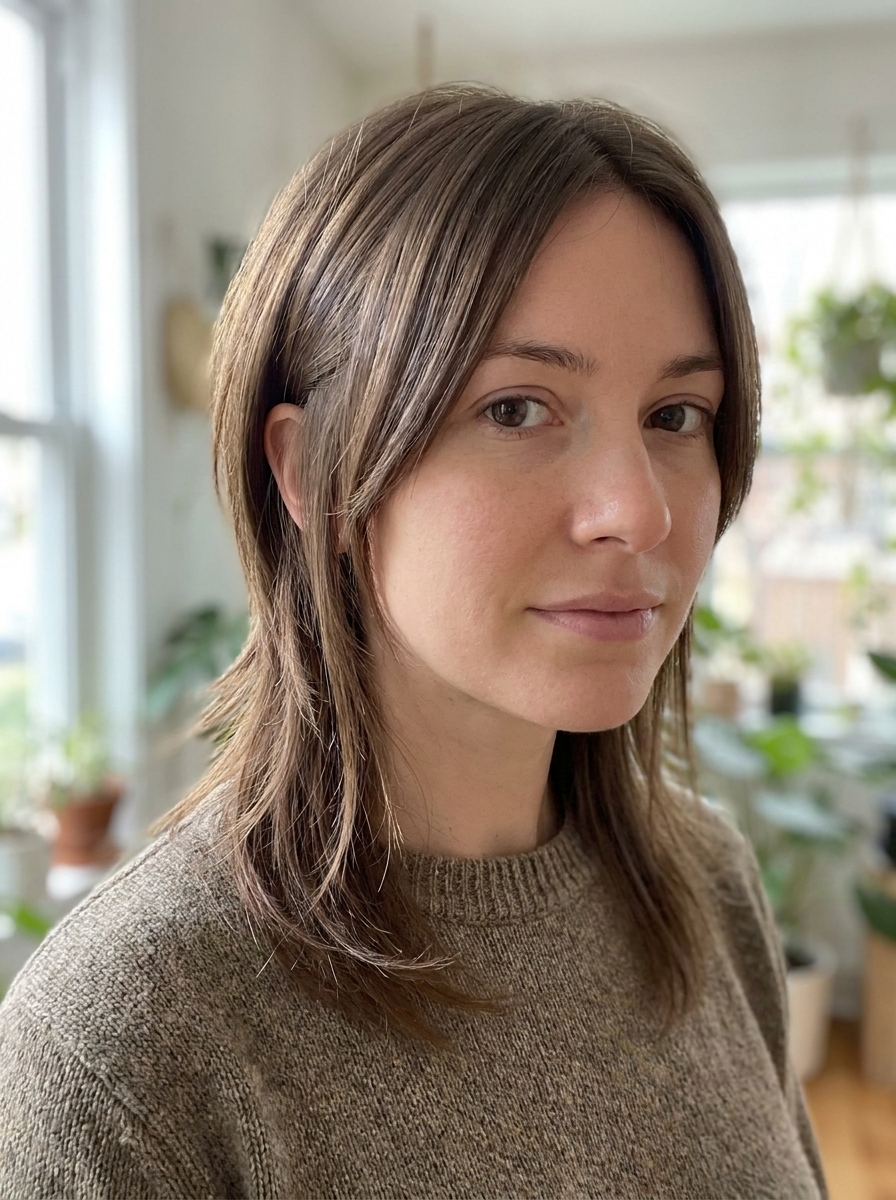 Straight Hair Mullet als Vokuhila Frisuren Inspiration 2026